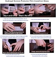 Vista 2 de Protector de pantalla de hidrogel compatible con Samsung Galaxy Z Fold 4, película de TPU flexible ultrafina para Galaxy Z Fold4 [no de vidrio]