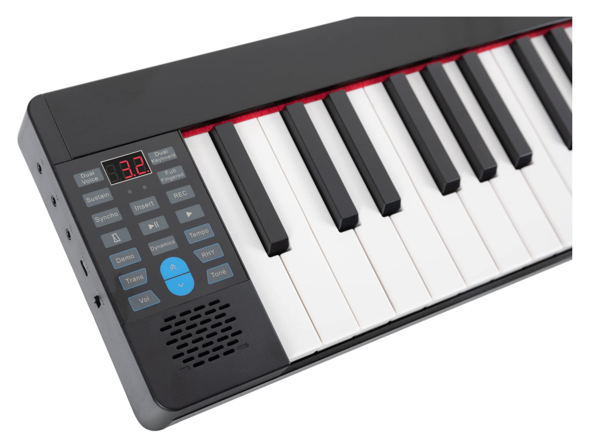 FunKey KP-88II Klapp-Piano - Keyboard zum Zusammenklappen - 88 Tasten in Standardgröße mit Anschlagdynamik - 1100 mAh-Akku - Lautsprecher - Inkl. Tasche, Netzteil & Sustain-Pedal - Schwarz