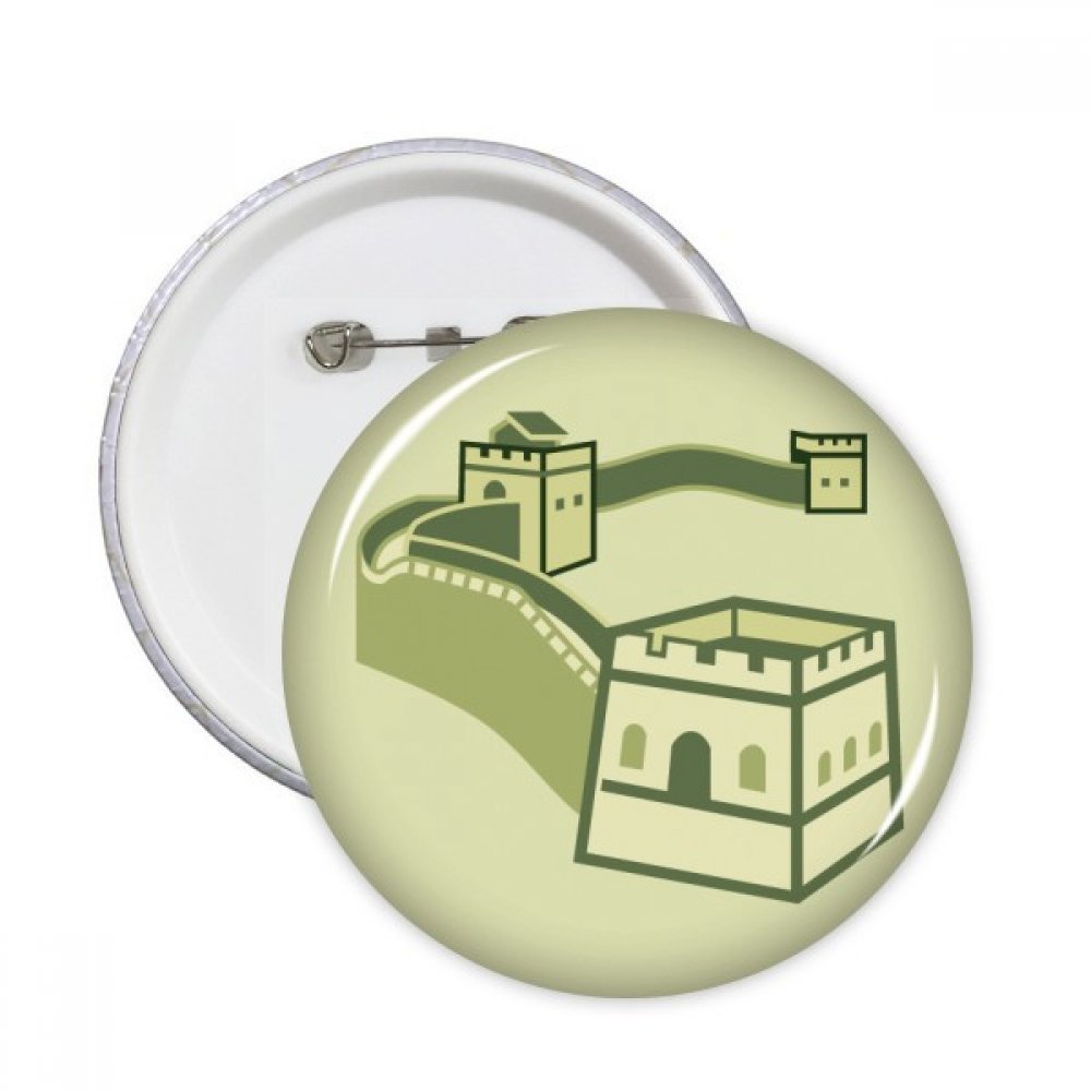 Broche bouton Grande Muraille de Chine finition soignée décorative S
