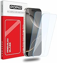 POPIO Borderless Military-Grade Gorilla Tempered Glass For iPhone 16 Pro (Transparent) Case Friendly Full Screen Protector Coverage with Installation Kit, Pack of 2