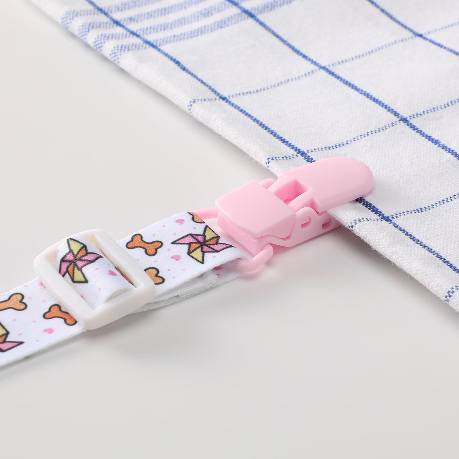 Somniumnight Cute Adult Size Clips: Long Size for Binky Pacifier - 3 Pack Set for Adults Only, White,Purple,Yellow,Pink, XL - Image 4