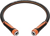 Vista 16 de Giraffe Tools - Manguera conectora corta de jardín de 15 pies x 5/8 pulgadas, resistente, flexible, ligera, material híbrido con mango giratorio