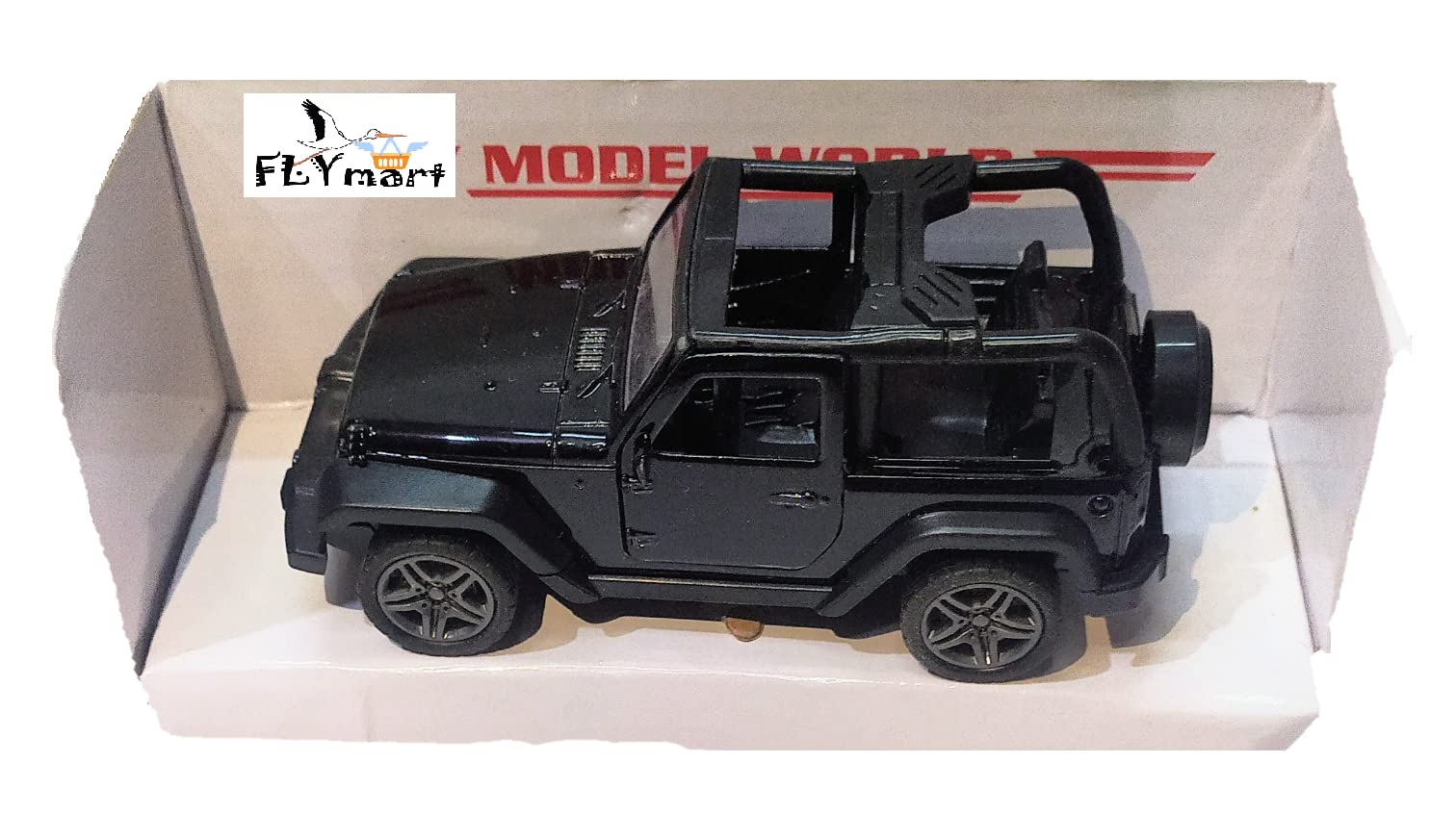 FLYmart Model World Die Cast Metal SUV Jeepp car with Openable Doors & Pull Back Function | Speed Racing Metal DieCast Pull Back Wheels Black Sports Color Trending Dual Tone jeepp for Kids -Set of 1 (B09QJ16F4K) Amazon Price History, Amazon Price Tracker