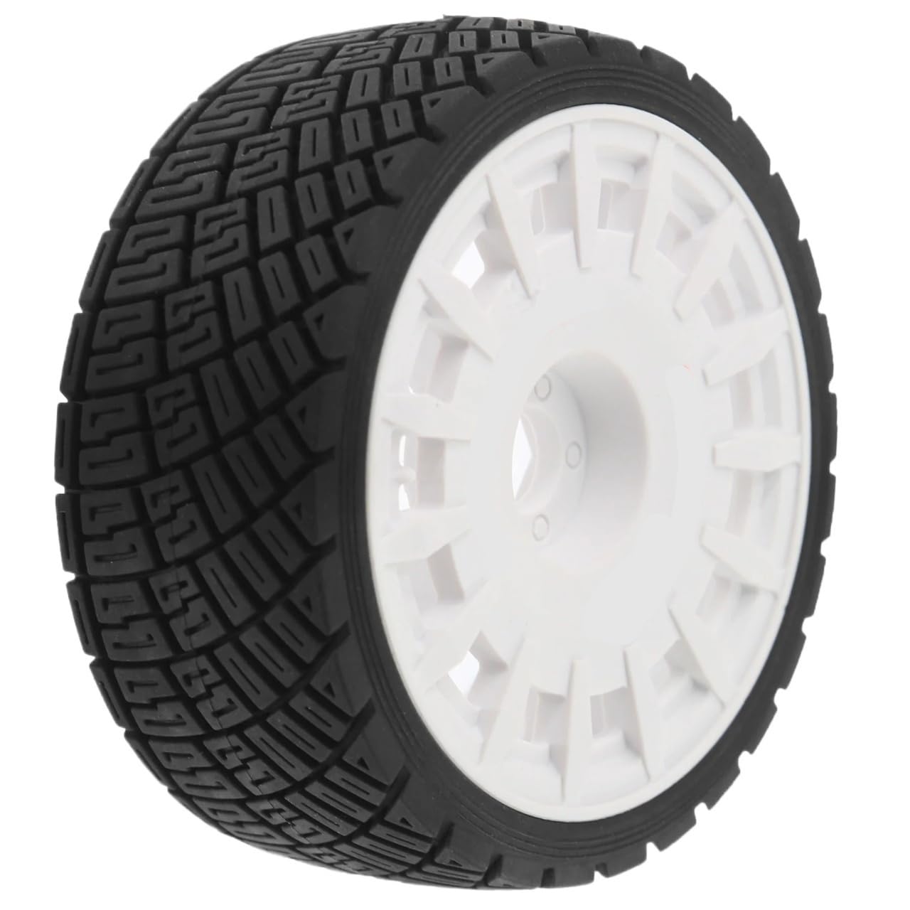 4PZ Gomme Rally RC 100mm 1/7 1/8 Esagono 17mm | ARRMA, Traxxas, Redcat, Team Losi, Kyosho, HPI WR8, HSP(White)
