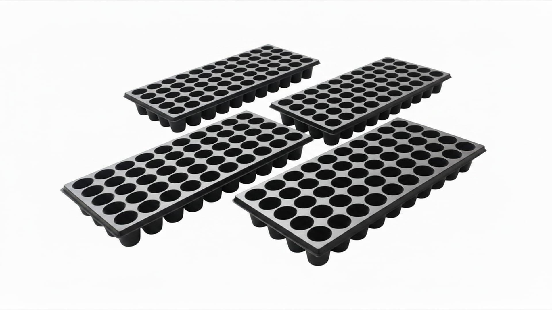50 Cavity Seedling Tray for Vegetables, Flowers and Herbs, HIPS Material Seedling Tray for Plants, Reusable Germination Tray, Nursery Trays for Seedling, Sapling, Seed Starter-picture-11