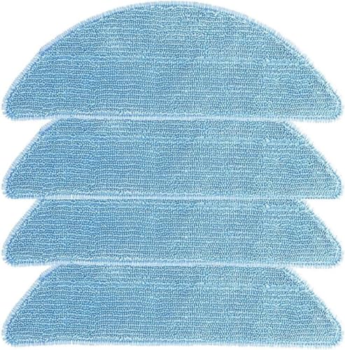 Image of AutoStory 4pcs Replacement Mop Pads Compatible with Deebot U2 Pro Robot Vacuum Cleaner, Washable, Reusable Microfiber Mops (Pack of 4)