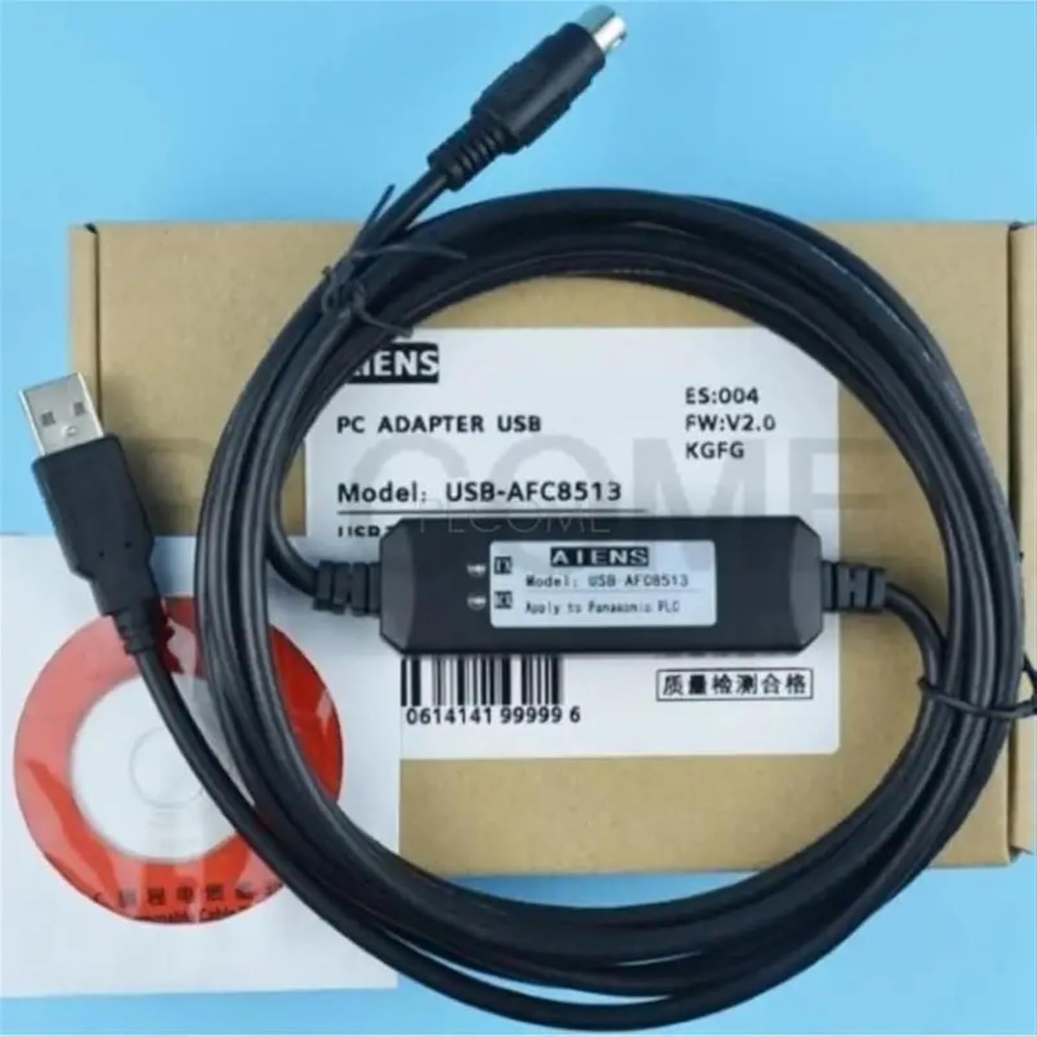 USB-AFC8513 Programming Cable for FP0/FP2/FP-M (DFP0-U2) USB AFC8513 USB-FP0, CH340 Or Isolated(CH340 chip)
