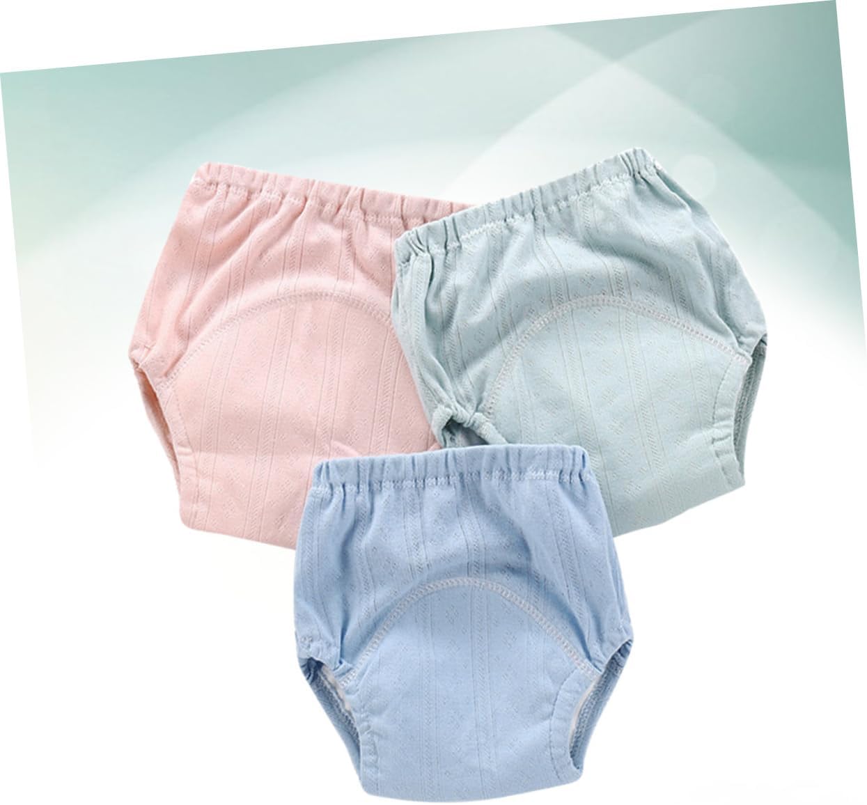 Milisten 3pcs Cotton Training Pants for Toddlers Potty Underwear Mixed Colors Breathable Comfortable for Outdoor Activities
