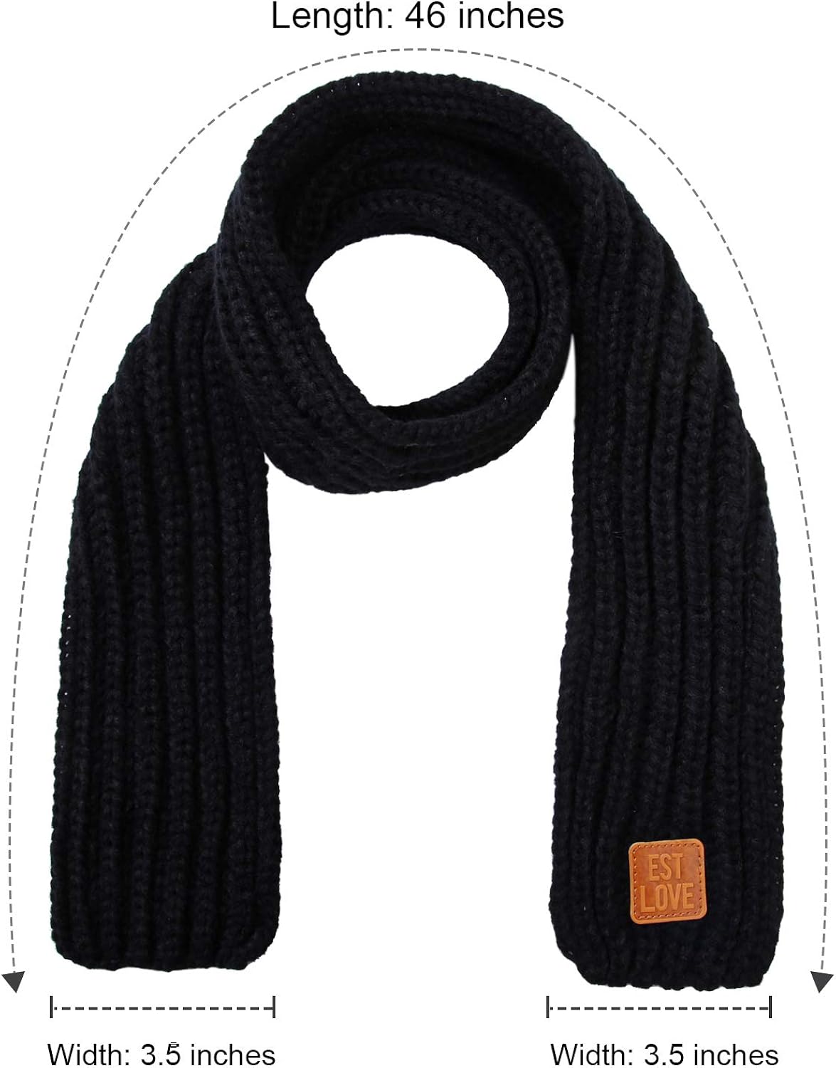 URATOT 3 Pieces Kids Knitted Scarf Winter Toddler Solid Color Warmer Scarf for Boy Girls: Clothing, Shoes & Jewelry