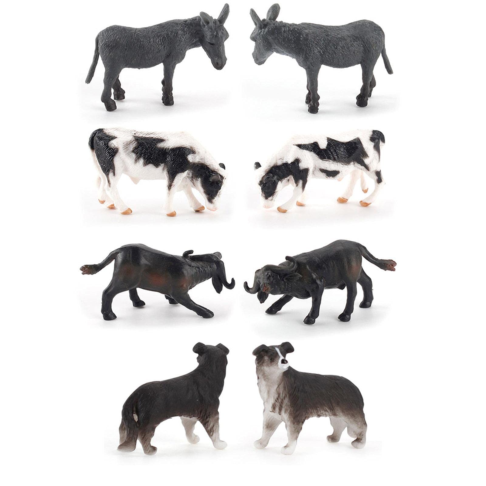 農場の動物の置物 Amazon.co.jp: ミニ農場の動物の置物、現実的な農場の動物のフィギュア