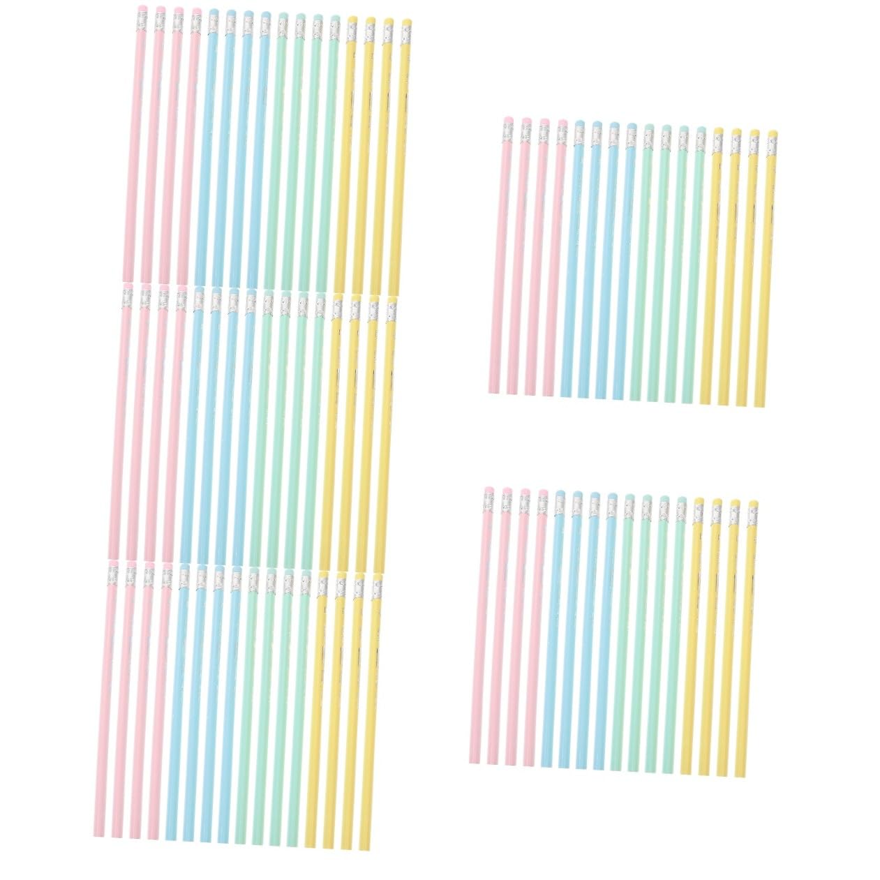 5 Sets Radierbare Holzstifte 2b mit Weichem Radiergummi Dreieckiger Schaft Ergonomisch Klein und Leicht für Schüler Künstler Langes Schreiben