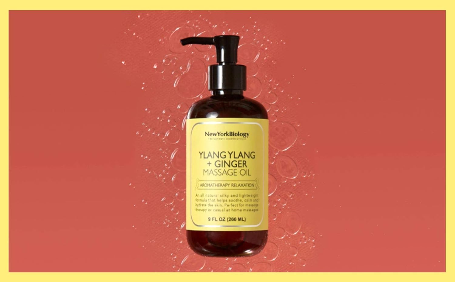 New York Biology Ginger and Ylang Ylang Massage Oil 8 Fl. oz – Made with 100% Natural Oils – Sensual Body Oil for Massage Therapy, Muscle Relaxation and Deep Tissue : Health & Household