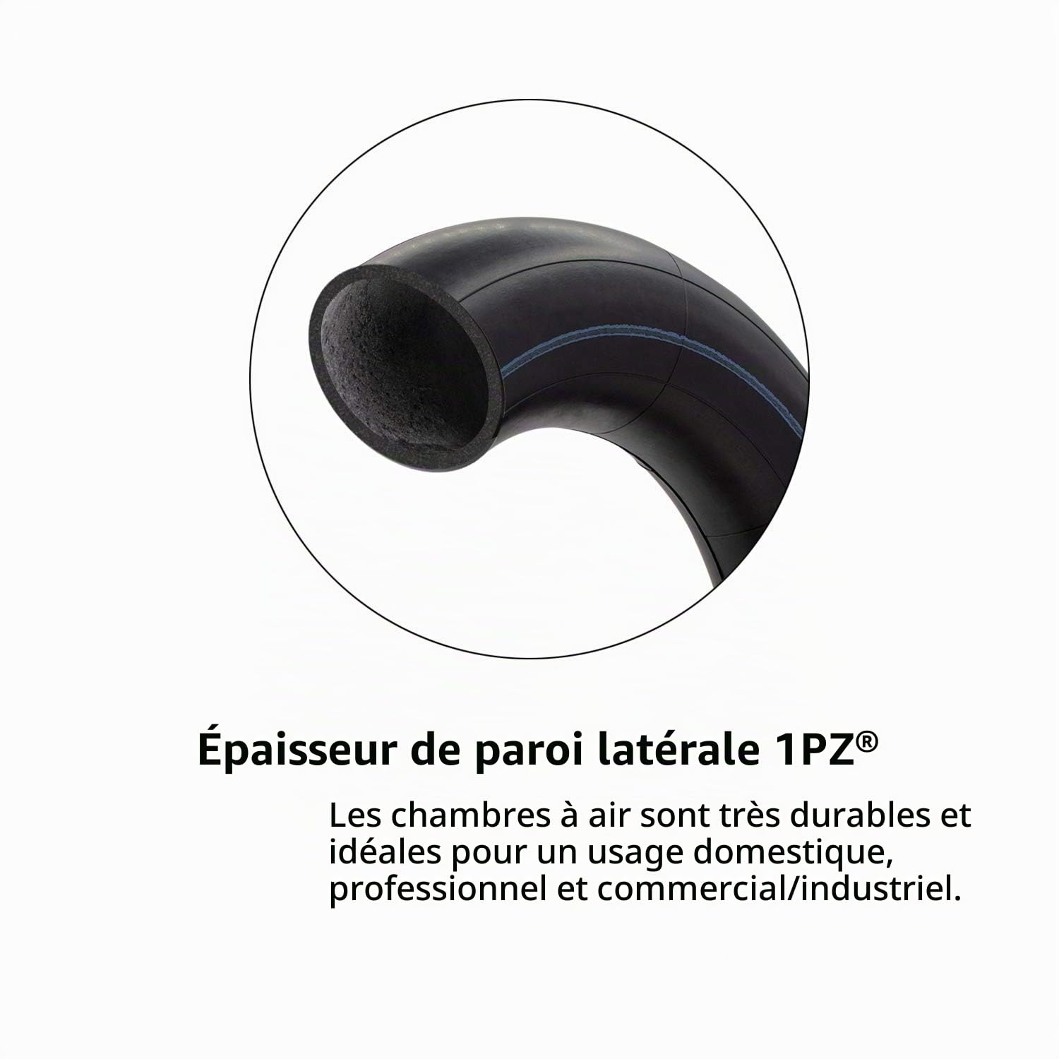 1PZ FT2-48T Pneu et chambre à air universel 4.80 4.00-8 pouces avec tige de valve droite TR13 pour chariots de jardin, brouettes, chariots à gazon, tondeuses à gazon, brouettes 4,80 4,00-8