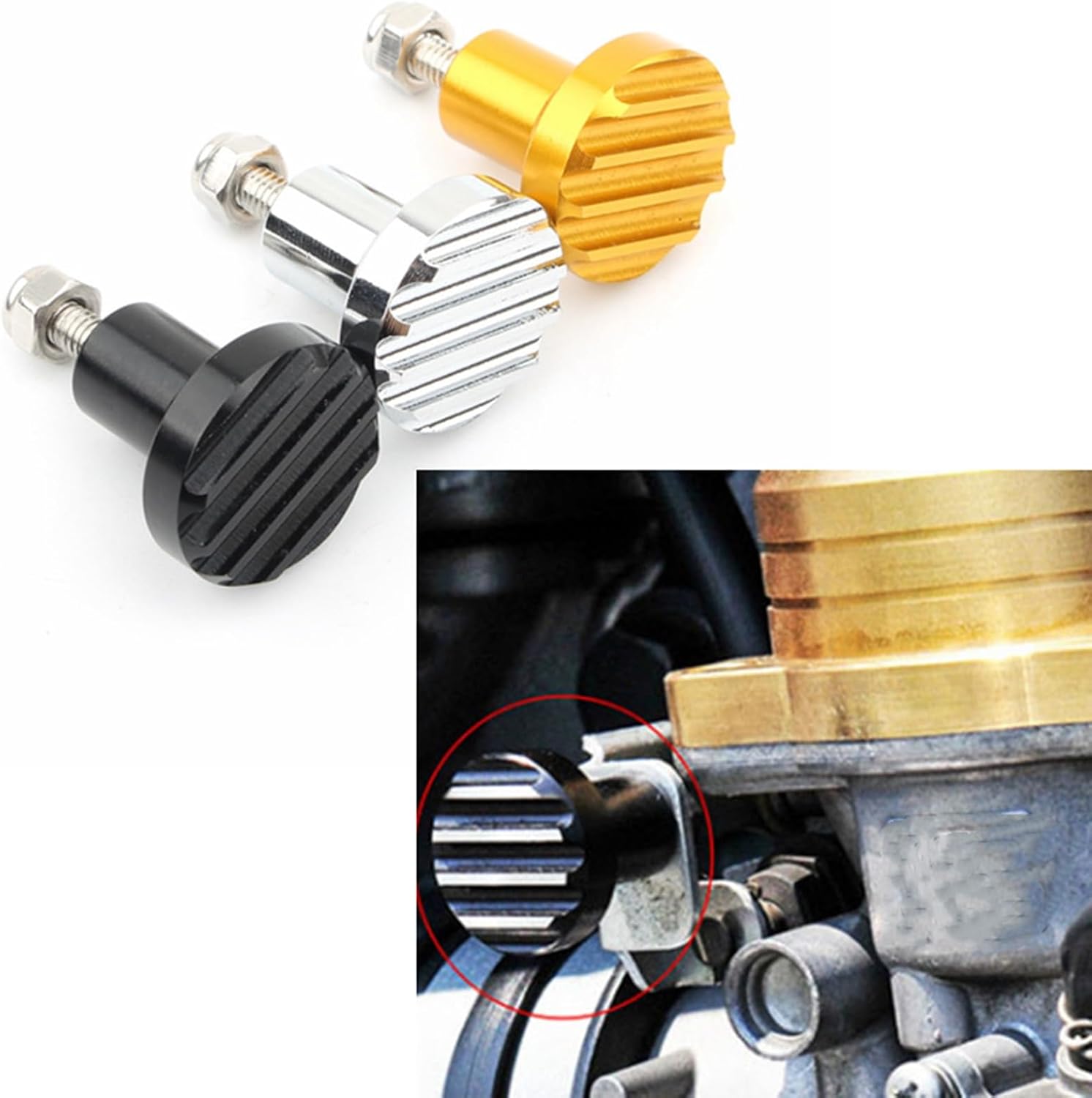 Motorcycle Carburetor Choke Knob For Triumph Scrambler Thruxton 900 Bonneville T100 Gold/Black/Chrome