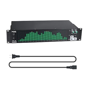 BDS PP-131 Green Audio Spectrum Analyzer Display 2U Rack Music Spectrum Indicator VU Meter 31CH Real Time Frequency Level Display