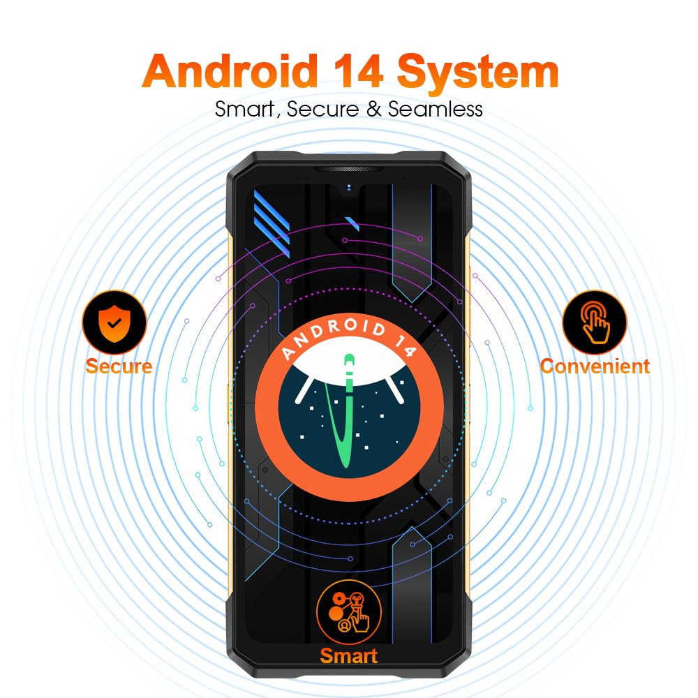 S200 X Telephone Portable Incassable 5G, 32GB+512GB/TF 2TB, 10100mAh/33W, 100MP+20MP，MTK 7050, Ecran arrière 1,32'' Smartphone, 6.72”+120Hz,Téléphone WiFi6/NFC/DDR5/Face ID/OTG (Vert)