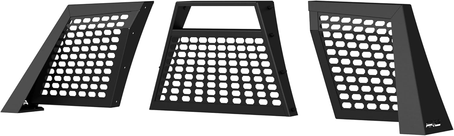 ARIES 1110109 Switchback Black Aluminum Truck Headache Rack Cab Protector, Select Chevrolet Colorado, GMC Canyon