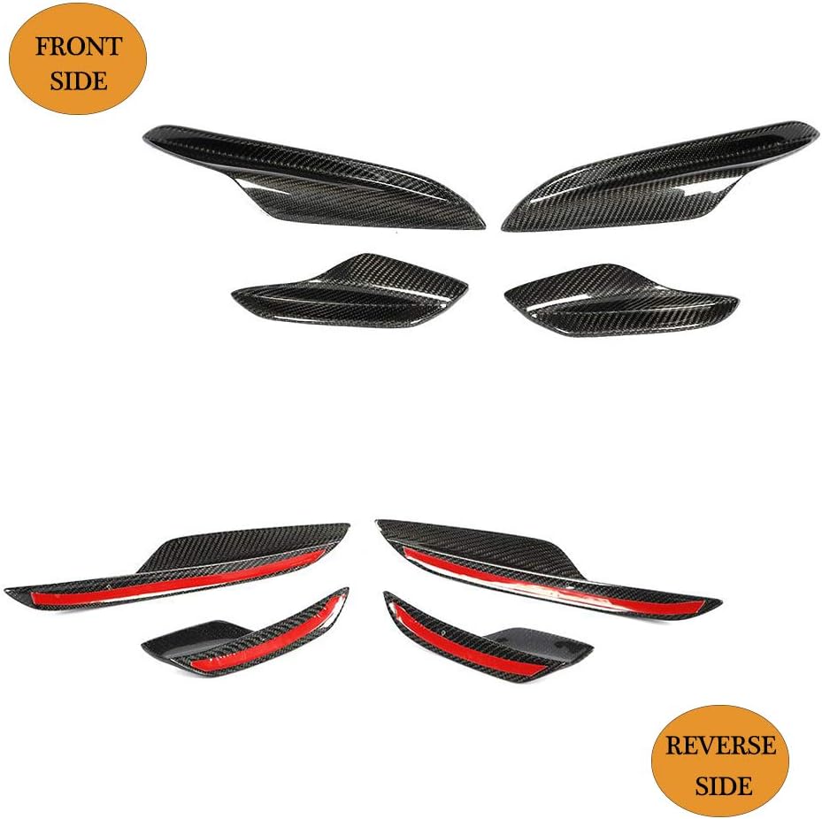 Front Bumper Vent fits BMW 3 Series E90 E92 E93 M3 2Door 4Door 2005-2013 Factory Outlet Carbon Fiber CF Air Fender Scoop Spoiler Canard Winglets Splitter Cover Trims