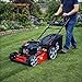 Electric Start Loncin Powered 46cm Self Propelled Petrol Lawn Mower 2.9kw, 62 Litre Collection Bag, Grass Collection and Mulching