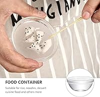 Vista 6 de DOITOOL 6 cuencos de vidrio pequeños para preparación de comidas, apilables, transparentes, para postres, dulces, frutos secos, para preparación
