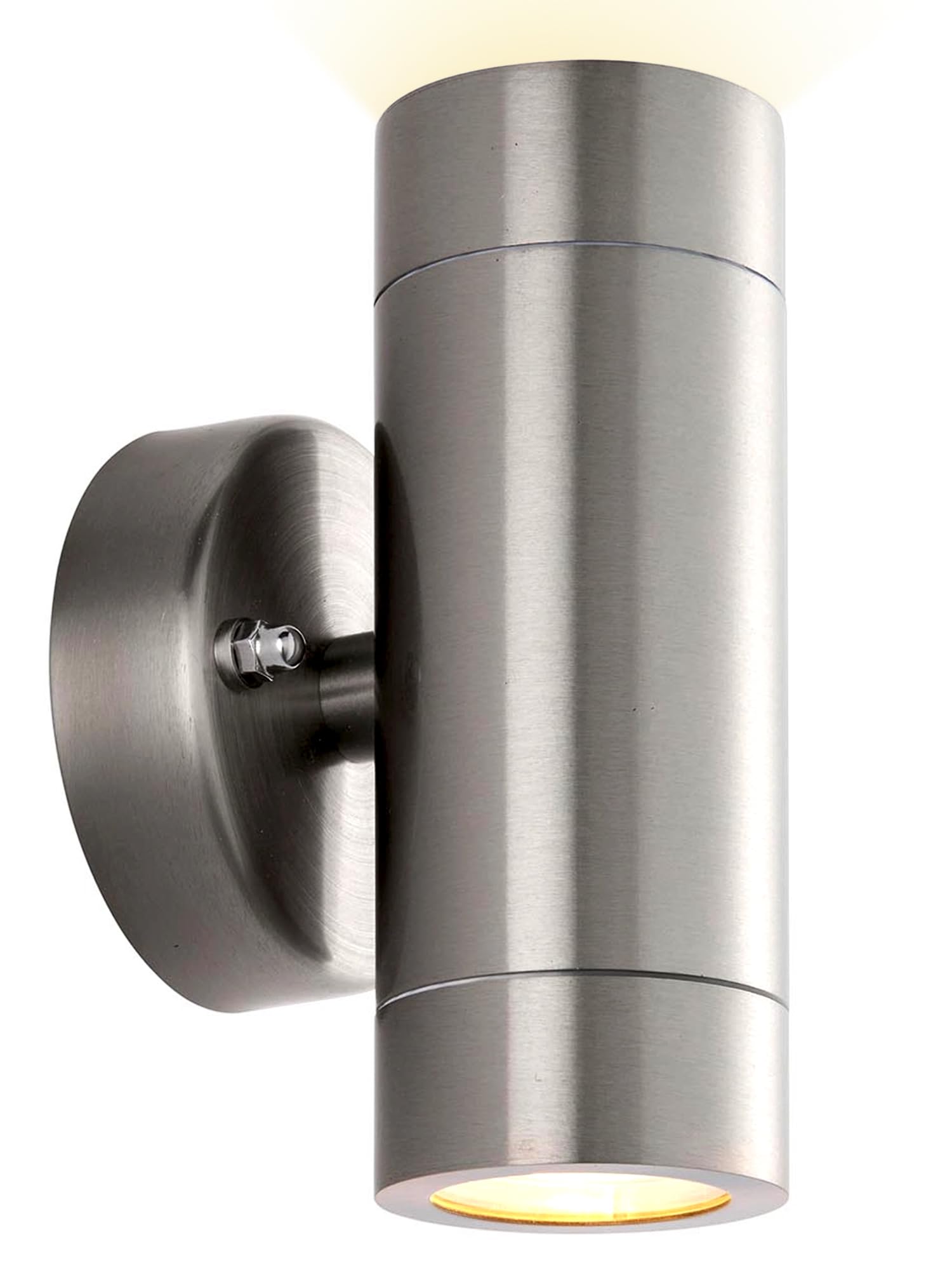 National Lighting Palin Marine Grade Up & Down Wall Light – Outdoor IP65 Twin GU10 Stainless Steel