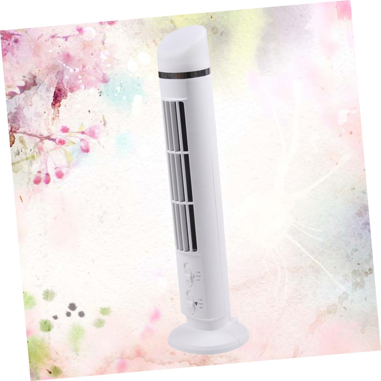 Usb Mini Cooling Bladeless Tower Design for Home Office Quiet Multi-function Desk Fan Accessory for Families and Elderly