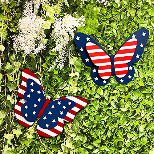 4Th Of July Outdoor Indoor Decorations Metal Red Blue White Decor #TOP7