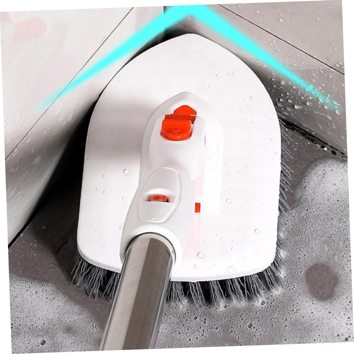 Cepillo De Suelo Multifuncional para Limpiar Baños Mango Extensible para Azulejos De Ducha y Lechada Fregador De De Baño