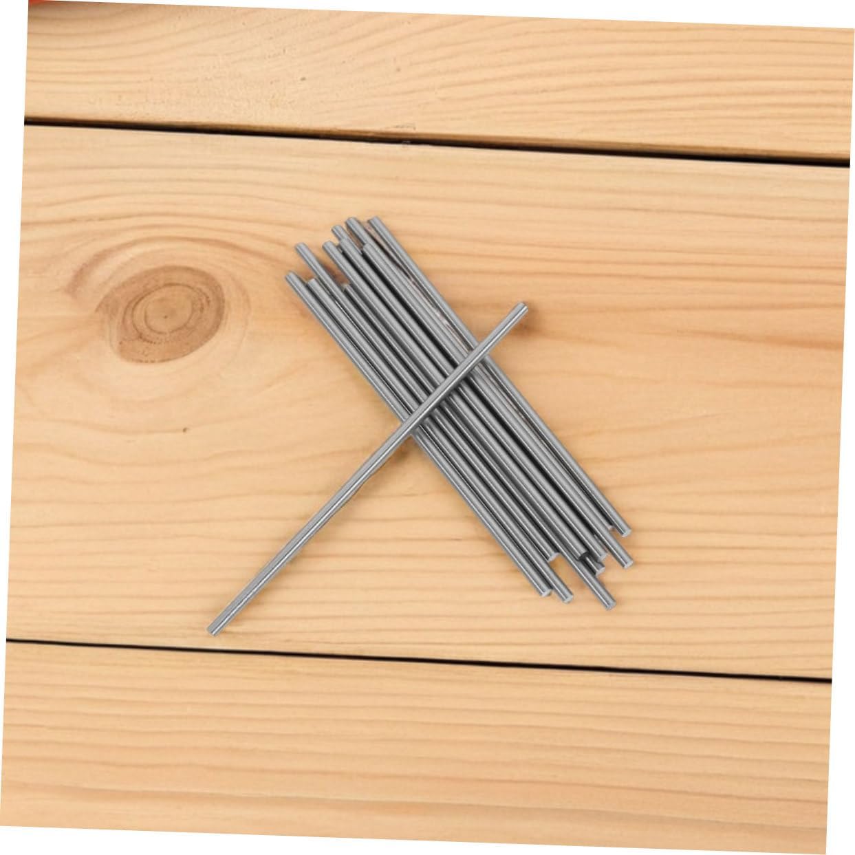 30pcs Round Steel Axles for DIY Models High Speed Steel Rods Precision Engineered for Easy Installation for Cars Boats and Helicopters Blocking Accessories for Crafts