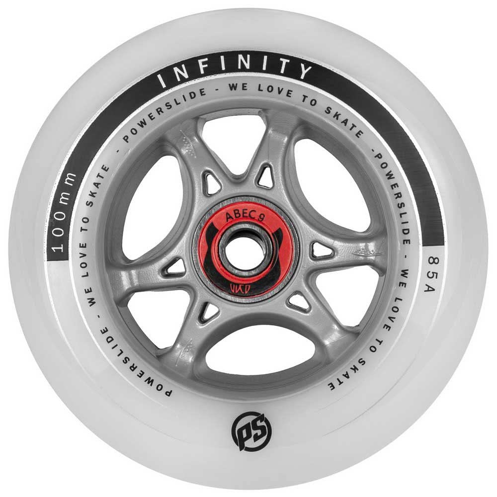Powerslide Infinity 100 RTR 4er Rollenset 2025 inkl. ABEC 9 + Spacer