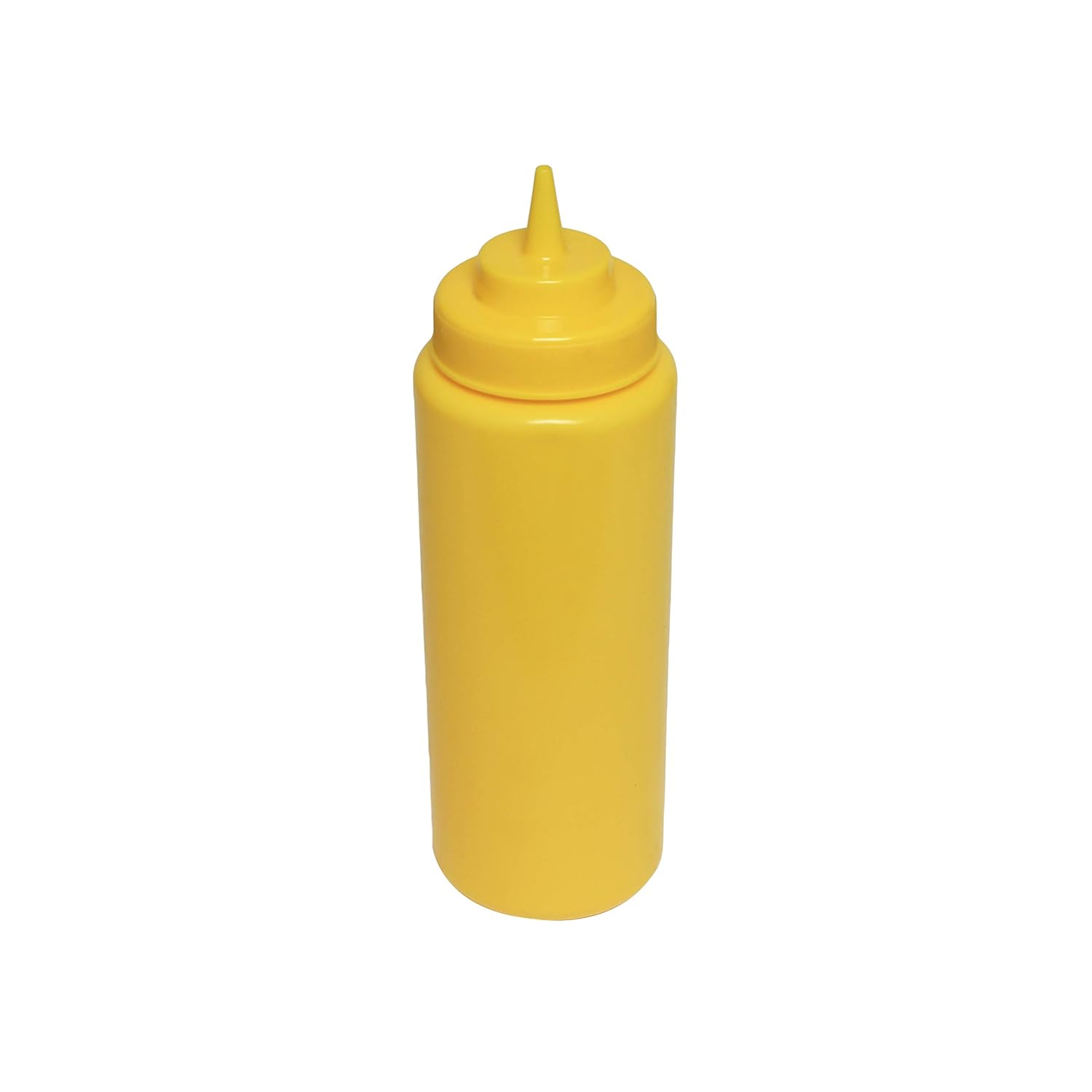Thunder Group PLTHSB032YW Squeeze Bottle, 32 oz., Wide Mouth, Plastic, Yellow, Pack of 6