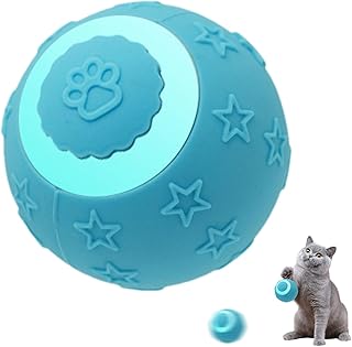 猫用 転がる ボール おもちゃ - 2モード 充電式 猫 ボール おもちゃ | 自動転がるボール - 子猫 成猫 用 屋内 屋外 遊び 運動 トレーニング ペット 部屋