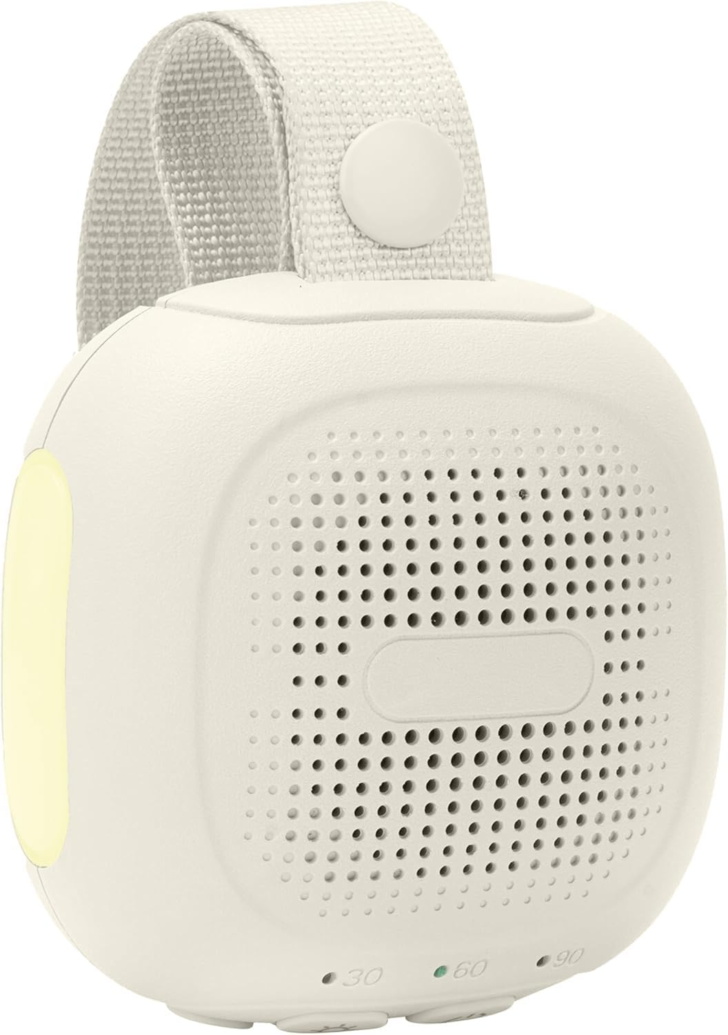 Magnetic Portable White Noise Machine with 16 Soothing Sounds 3 Night Lights 3 Sleep Timers Memory and Recording Functions 30 Levels of Volume and Powered by AC or USB for Baby Adult (White)