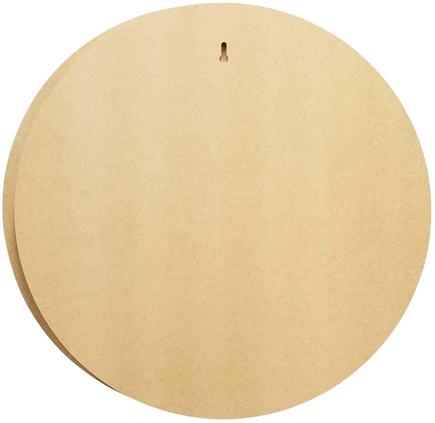 Craftvista Pack of 2 MDF Board Round Shape (15 in x 15 in) 2.5 mm Unfinished Wooden Shape Art Panel Wood Boards for Crafts DIY Plaque Plank Cutout Blank Sign Tray Artist Painting Board-image-23