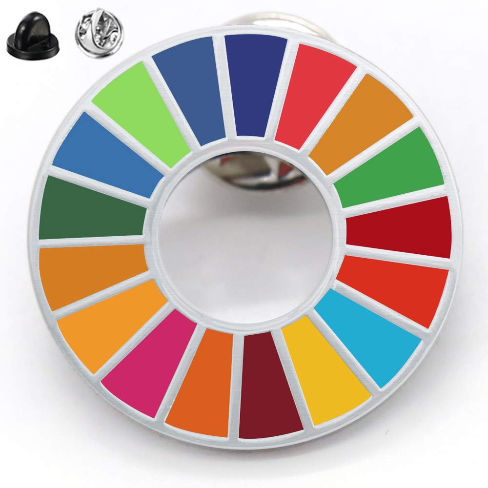 Amazon Sdgs バッジ ピンバッチ バッヂ 高級 Sdgs ピンバッジ 珐琅彩 最新仕様 ピンバッジの留め具 銀色1個 人気 おしゃれ ギフト Tsdg バッジ おもちゃ