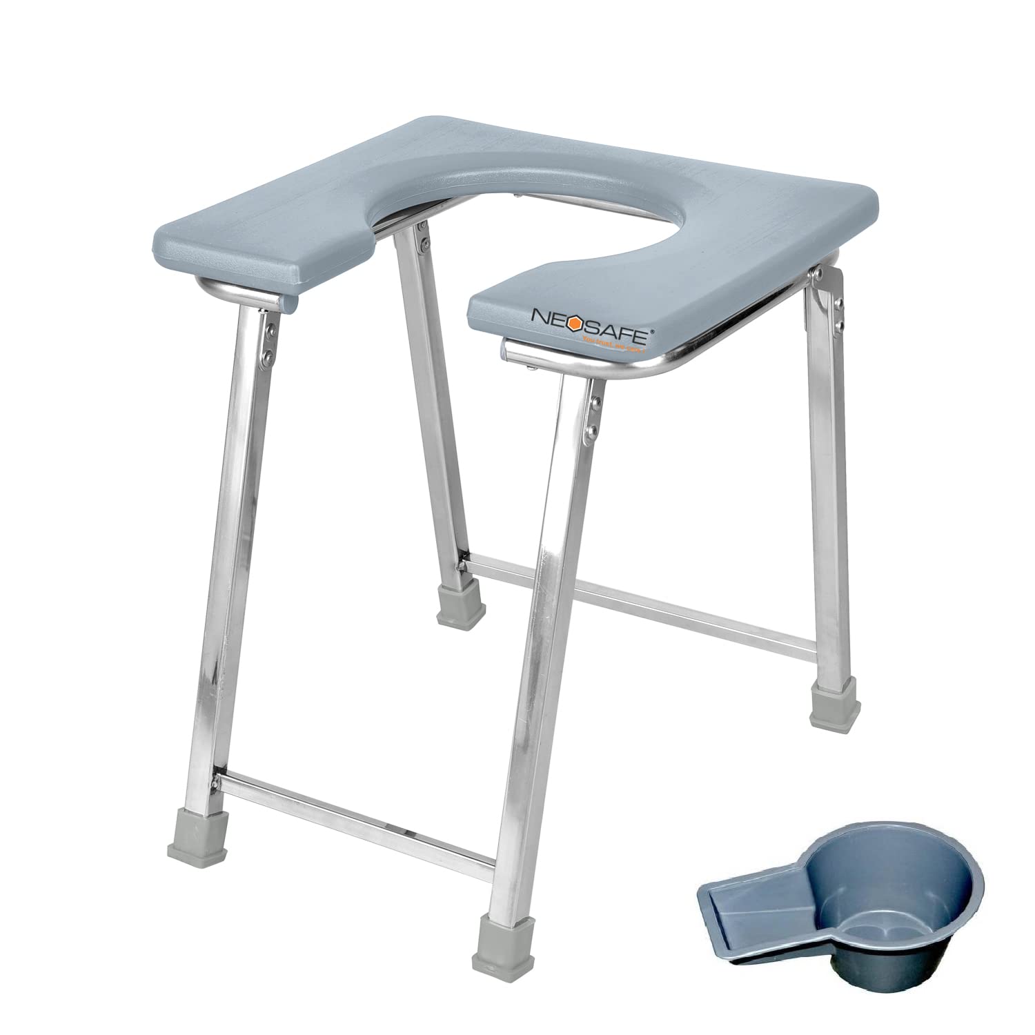 NEOSAFE Stainless Steel Premium Folding Shower Bathing Room Mobile ...