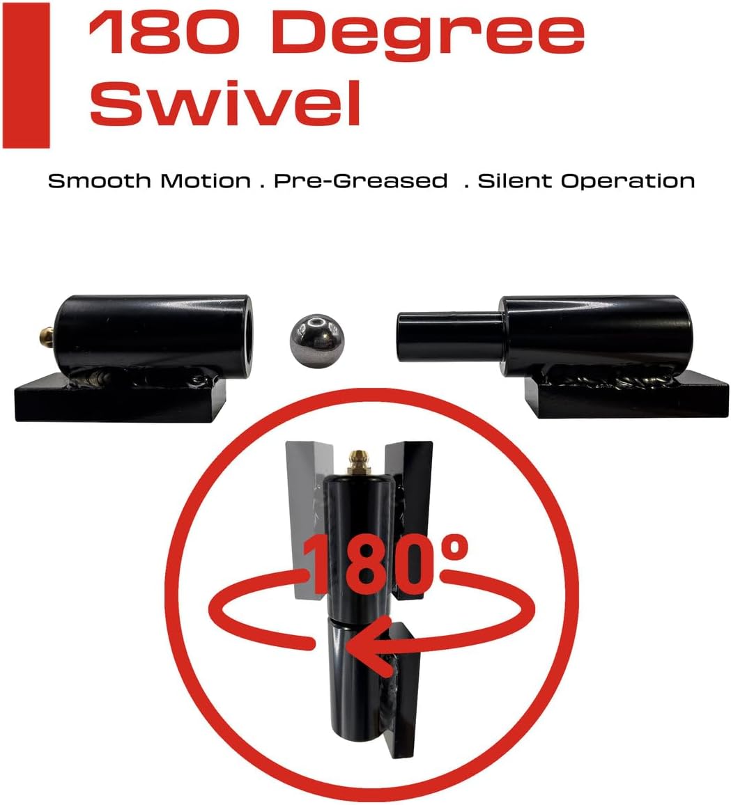 5” Weldable Barrel Hinges – Heavy Duty Gate Hinges – Weld On Hinges – Weld On Gate Hinges – Barrel Hinges Weld On – 5 Inch x 1.38 Inch - Ball Bearing Gate Hinge - Heavy Duty Weldable