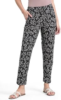 GO COLORS Soft Cotton Lounge Pants Full Length For Women| Breathable, Mid Rise Price In India