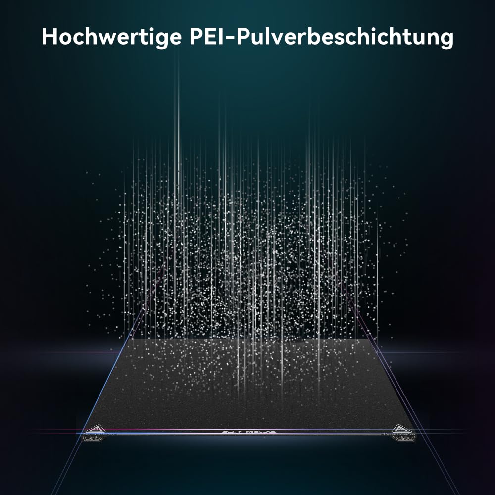 Creality K2 Plus PEI matowa płyta drukująca do drukarki 3D, wysoka odporność na temperaturę, odporność na zużycie i wysoka wytrzymałość, łatwa do odklejenia i dostosowania do K2 Plus