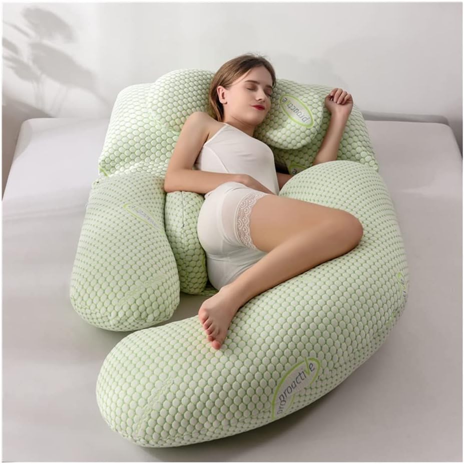 G-Shaped Maternity Pillow, Pregnancy Sleep Pillow Maternity Nursing Pillow Body Support Pillow, with Memory Pillow (Color : Style 2, Size : 180x75x20cm) (Style 5 180x75x20cm)