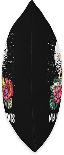 Miniatura 2 de Witty Fur Parents Kitten Couples Cat Parent My Mind Says Funny Mom Humor Dad Cat Lover Throw Pillow 16x16 Multicolor