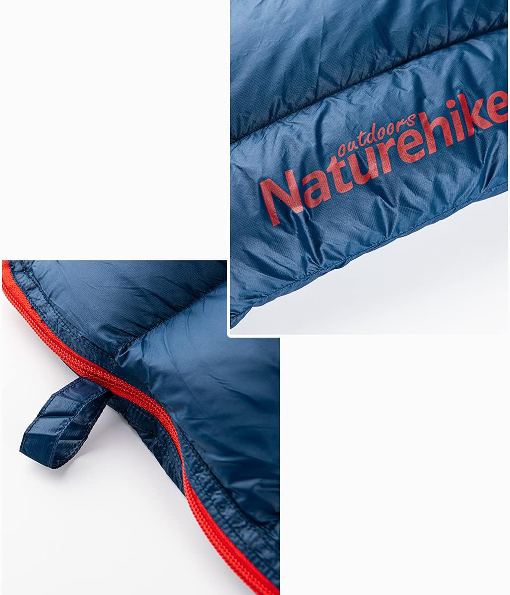 Naturehike 1.26lbs Ultralight 800 Fill Power Goose Down Sleeping Bag - Ultra Compact Down Filled Lightweight Backpack Envelope Sleeping Bag for Hiking Camping : Sports & Outdoors