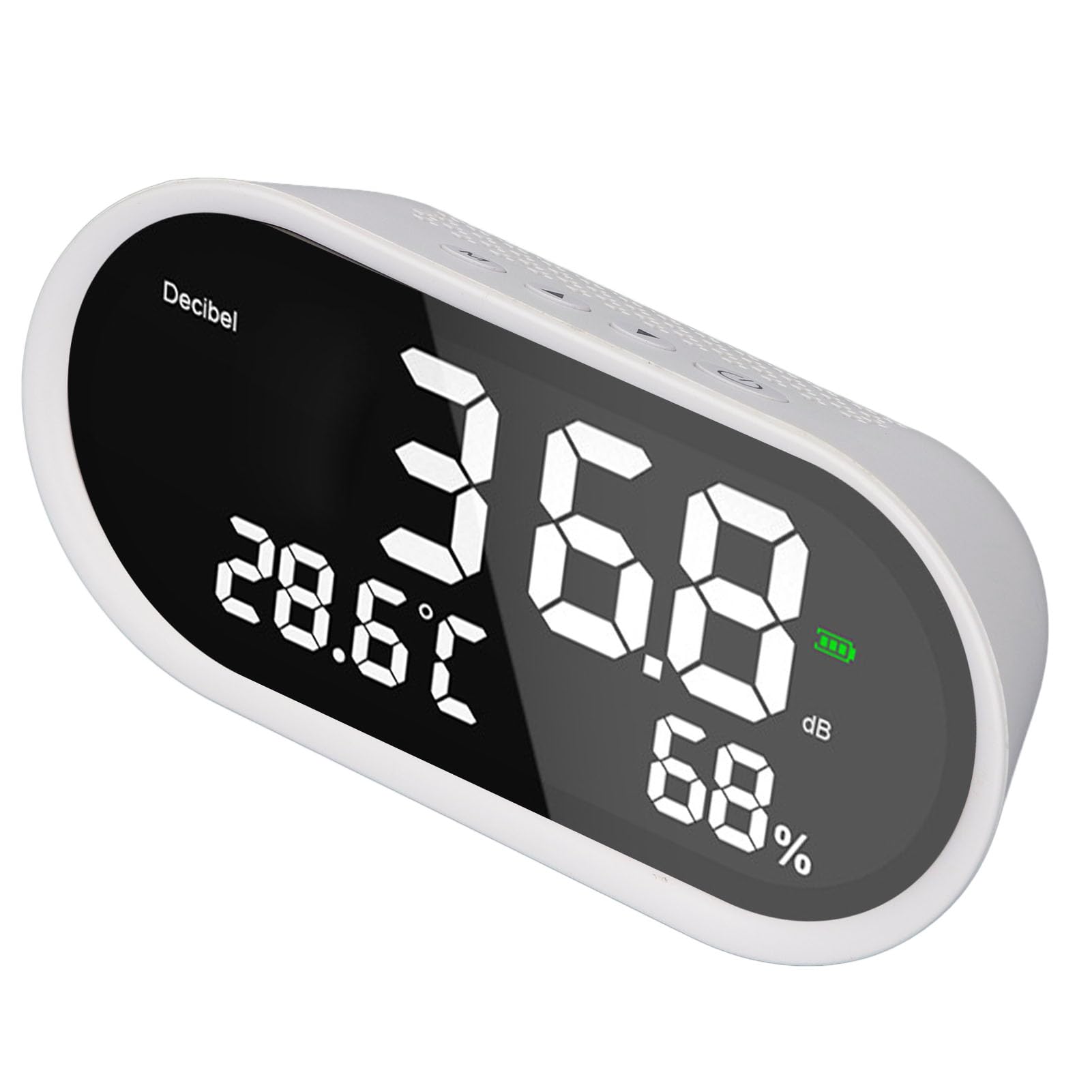 Medidor de Decibelios, Medidor de Nivel de Sonido 3 en 1, de Ruido con Rango de 30 a 130 DB, Pantalla LCD y Batería Recargable para el Hogar, Biblioteca, Estudio, Fábrica, Aula