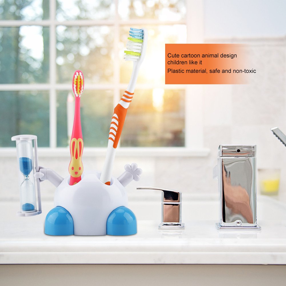 Porte-brosse à dents en céramique, Triangle en forme de gâteau, support de rangement pour brosse à dents électrique de dessin animé, accessoires de salle de bains  15