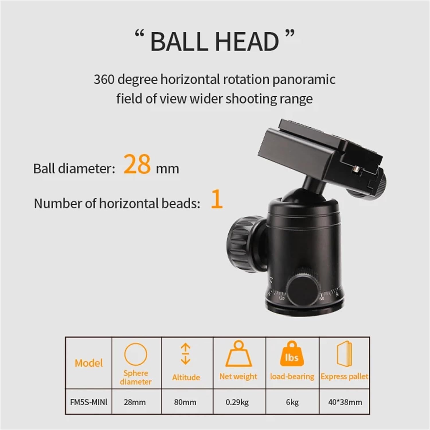 Compatible for Camera, Portable Tabletop Tripod with 360° Ball Head, Lightweight Mini Travel Stand(Black)