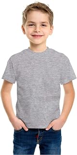 Double F Branded Cotton Bio wash Round Neck Half Sleeve Solid T-Shirt for Boys and Baby Price In India