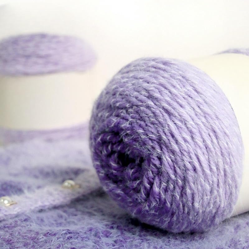 2 gomitoli da 200 g di Filato a Pelo Lungo sfumato, Morbido e Perfetto per Lavorare a Maglia Sciarpe, Cappelli, Coperte, Maglioni, Borse e Scialli