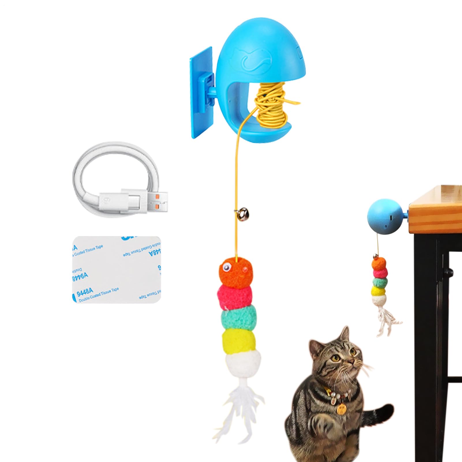 Teaser électrique pour chat pour salon, chambre à coucher et cadre de porte