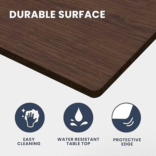 Miniatura 7 de Escritorio de pie ajustable en altura con motor eléctrico, escritorio ergonómico de pie, soporte de escritorio ajustable para computadora (negro +