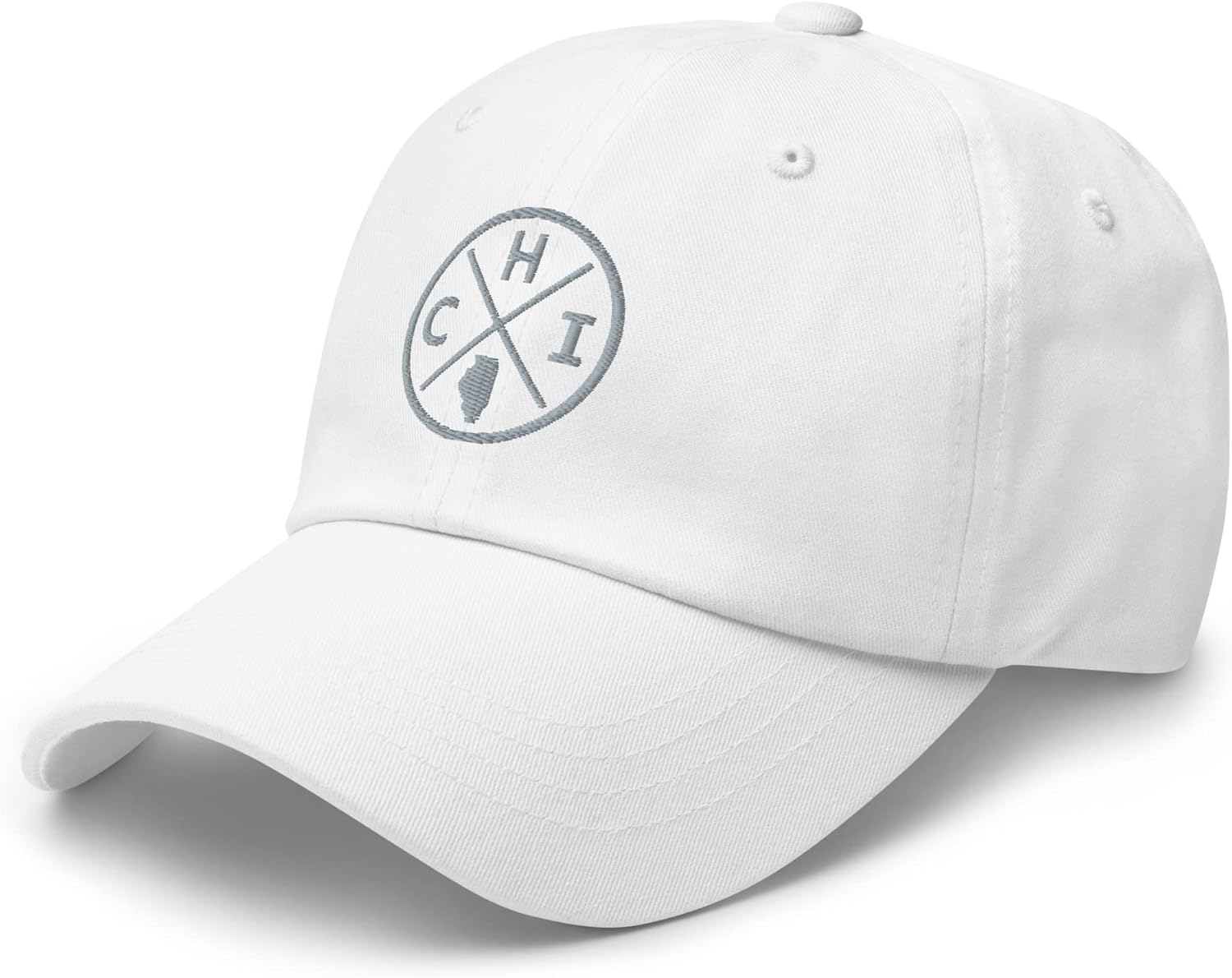 Retro Chicago Baseball Hat CHI Emblem Dad Hat Cap